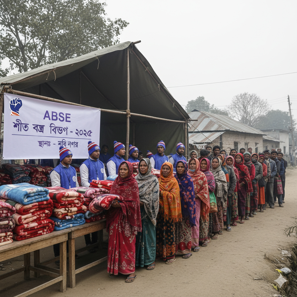 ABSE Winter Cloth Distribution Image